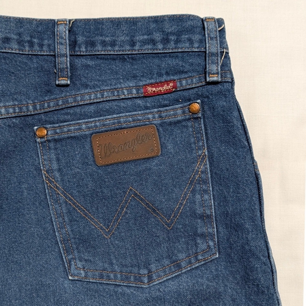 Wrangler Men's 31MWZPW Relaxed Fit Jeans Blue Denim 42x32